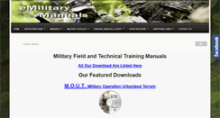 Desktop Screenshot of emilitarymanuals.com