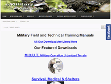 Tablet Screenshot of emilitarymanuals.com